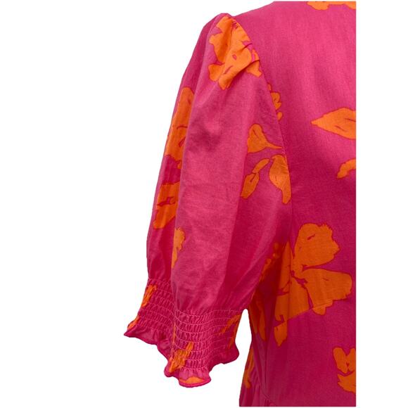 Southern Tide Nadine V-Neck Smocked Cotton Lawn Maxi Dress M NWT $178 Beach - Picture 4 of 16